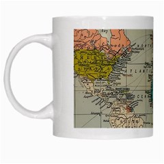 Vintage World Map White Mug