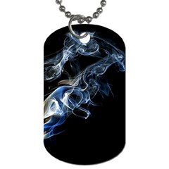 Smoke-flame-dynamic-wave-motion Dog Tag (one Side)