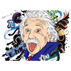Albert Einstein Physicist Two Sides Premium Plush Fleece Blanket (extra Small)