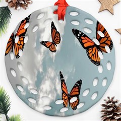Aesthetic Butterfly , Butterflies, Nature, Ornament (round Filigree)