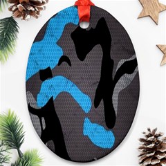 Blue, Abstract, Black, Desenho, Grey Shapes, Texture Ornament (oval)