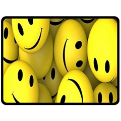 Emoji, Colour, Faces, Smile, Wallpaper Fleece Blanket (large)