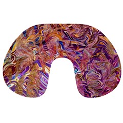 Ochre On Fuchsia Blend Travel Neck Pillow