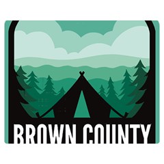 Brown County State Park T- Shirt Brown County State Park I N Camping T- Shirt Two Sides Premium Plush Fleece Blanket (medium)