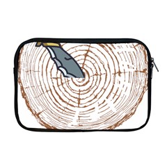 Bushcraft T- Shirt Bushcraft Wilderness Living T- Shirt Apple Macbook Pro 17  Zipper Case
