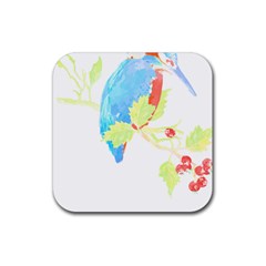 Bird Lover T- Shirtbird T- Shirt (9) Rubber Coaster (square)