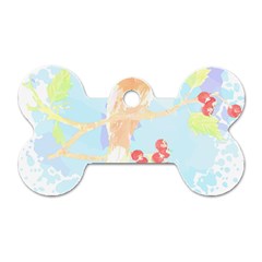 Bird Lover T- Shirtbird T- Shirt (13) Dog Tag Bone (one Side)