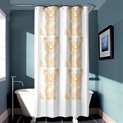 Cute Yorkie Pattern T- Shirt Yorkshire Terrier Cute Pattern T- Shirt Shower Curtain 36  X 72  (stall) 