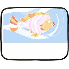 Fishing Lover T- Shirtfish T- Shirt (8) Fleece Blanket (mini)