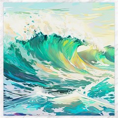Waves Ocean Sea Tsunami Nautical Painting Canvas 20  X 20 