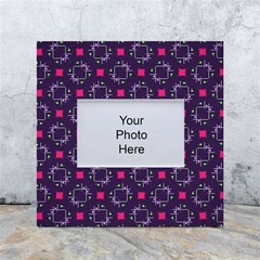 Geometric Pattern Retro Style Background White Box Photo Frame 4  X 6 