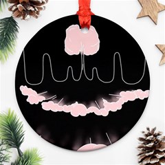 Garage Indie Arctic Monkeys Psychedelic Punk Rock Ornament (round)