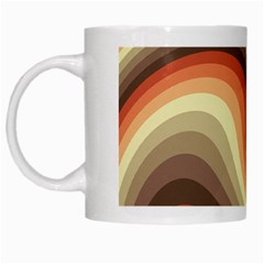 Twirl Swirl Waves Pattern White Mug