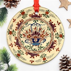 Vintage Antique Plate China Ornament (round)