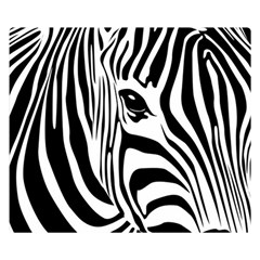 Animal Cute Pattern Art Zebra Premium Plush Fleece Blanket (small)