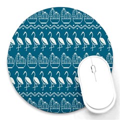 Pattern Background Art Wallpaper Round Mousepad