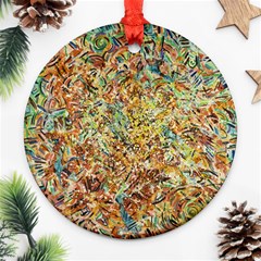 Art Modern Painting Acrylic Canvas Ornament (round)