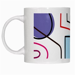 Sketch Line Art Doodles Design White Mug