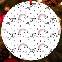 Cute Art Print Pattern Uv Print Acrylic Ornament Round