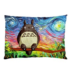 Totoro Starry Night Art Van Gogh Parody Pillow Case