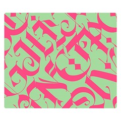 Pattern Ornament Gothic Style Elegant Font Tattoos Premium Plush Fleece Blanket (small)