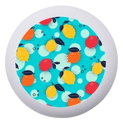 Pop Art Style Citrus Seamless Pattern Dento Box With Mirror