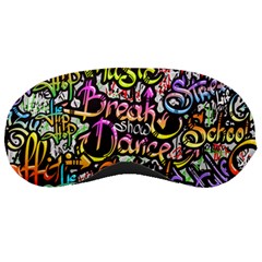 Graffiti Word Seamless Pattern Sleep Mask
