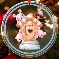 House Pet Animal Cute Uv Print Acrylic Ornament Round