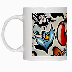 Comical Words Animals Comic Omics Crazy Graffiti White Mug