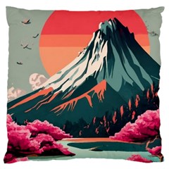 Mountain Landscape Sky Fuji Nature Large Cushion Case (one Side)