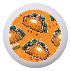 Seamless Pattern With Taco Dento Box With Mirror