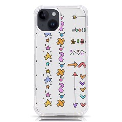 Doodles Border Letter Ornament Iphone 14 Tpu Uv Print Case
