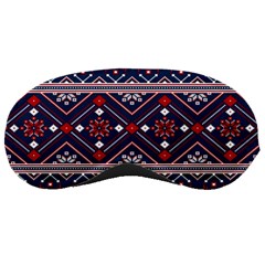 Ukrainian Folk Seamless Pattern Ornament Art Sleep Mask