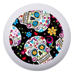 Sugar Skull Black Olorful Flower Dento Box With Mirror