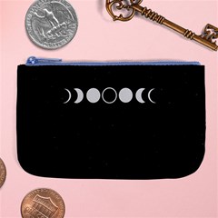 Moon Phases, Eclipse, Black Large Coin Purse