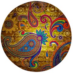 Pattern, Abstract Pattern, Colorful, Wooden Bottle Opener (round)