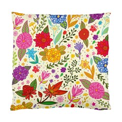 Colorful Flowers Pattern, Abstract Patterns, Floral Patterns Standard Cushion Case (one Side)