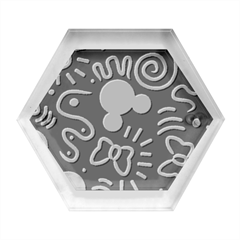 Multicolor Disney , Corazones, Mouse Hexagon Wood Jewelry Box