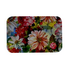 Painted Flowers Texture, Floral Background Open Lid Metal Box (silver)  