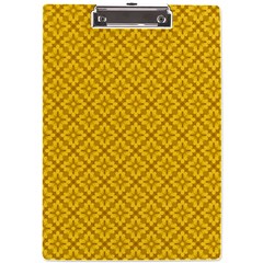 Yellow Floral Pattern Vintage Pattern, Yellow Background, A4 Acrylic Clipboard