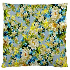 Background-flowers Large Cushion Case (two Sides)