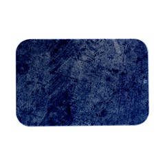 Blue Grunge Texture, Wall Texture, Blue Retro Background Open Lid Metal Box (silver)  