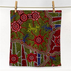 Authentic Aboriginal Art - Connections Face Towel