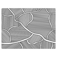 Authentic Aboriginal Art - Farm-lands3 Two Sides Premium Plush Fleece Blanket (extra Small)