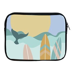 Beach Sea Surfboards Water Sand Drawing  Boho Bohemian Nature Apple Ipad 2/3/4 Zipper Cases