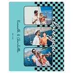 Personalized Photo Grid Two Sides Premium Plush Fleece Blanket (Teen Size) 60 x50  Blanket Front