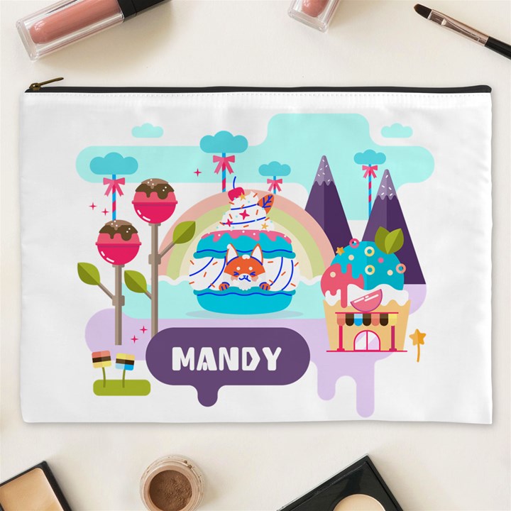 Personalized Candy world Name Cosmetic Bag Cosmetic Bag (XXXL)