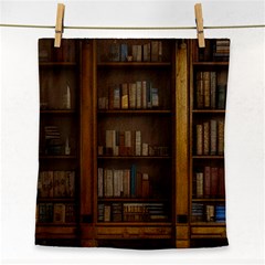 Books Book Shelf Shelves Knowledge Book Cover Gothic Old Ornate Library Face Towel