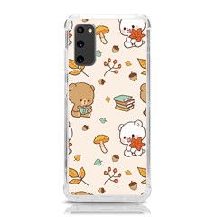 Bear Cartoon Background Pattern Seamless Animal Samsung Galaxy S20 6 2 Inch Tpu Uv Case