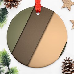 Abstract Texture, Retro Backgrounds Round Ornament (two Sides)